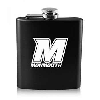 6 oz Stainless Steel Hip Flask - Monmouth Hawks