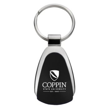 Teardrop Shaped Keychain Fob - Coppin State Eagles