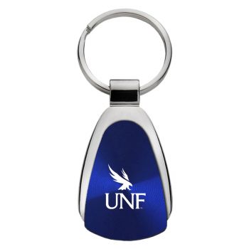 Teardrop Shaped Keychain Fob - UNF Ospreys