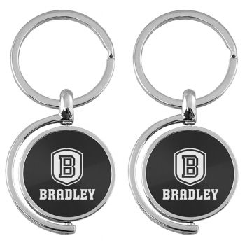 Spinner Round Keychain - Bradley Braves