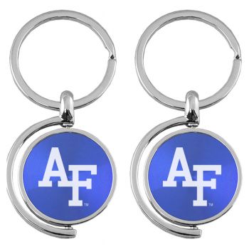 Spinner Round Keychain - Air Force Falcons