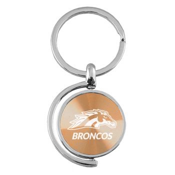 Spinner Round Keychain - Western Michigan Broncos