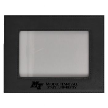 4 x 6 Velour Leather Picture Frame - MTSU Raiders