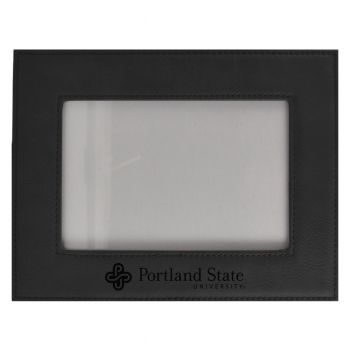4 x 6 Velour Leather Picture Frame - Portland State 
