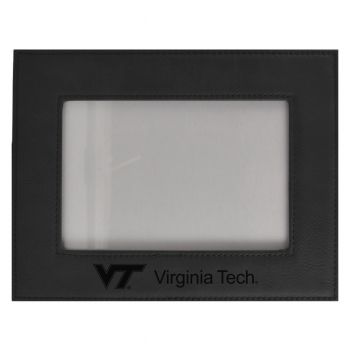 4 x 6 Velour Leather Picture Frame - Virginia Tech Hokies