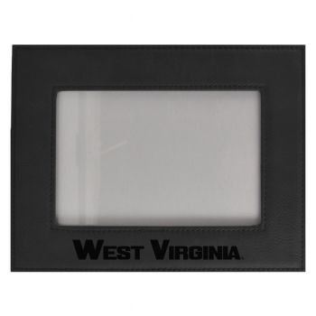 4 x 6 Velour Leather Picture Frame - West Virginia Mountaineers