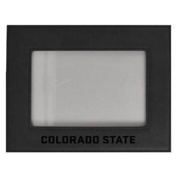4 x 6 Velour Leather Picture Frame - Colorado State Rams