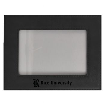 4 x 6 Velour Leather Picture Frame - Rice Owls