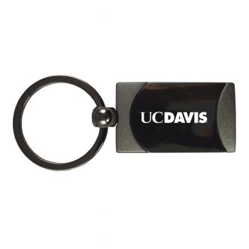 Heavy Duty Gunmetal Keychain - UC Davis Aggies
