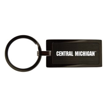 Matte Black Keychain Fob - Central Michigan Chippewas