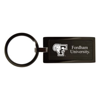 Matte Black Keychain Fob - Fordham Rams