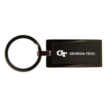Matte Black Keychain Fob - Georgia Tech Yellowjackets