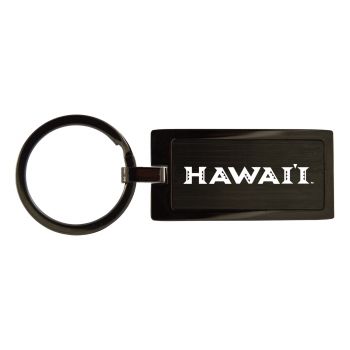 Matte Black Keychain Fob - Hawaii Warriors