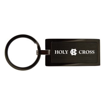 Matte Black Keychain Fob - Holy Cross Crusaders
