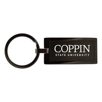 Matte Black Keychain Fob - Coppin State Eagles