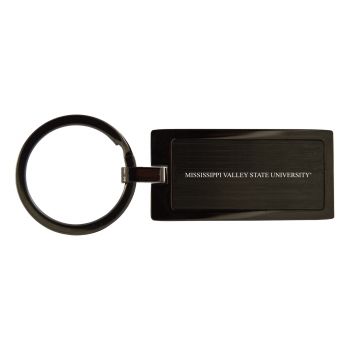 Matte Black Keychain Fob - Mississippi Valley State Bulldogs