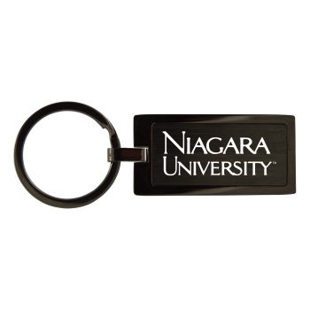 Matte Black Keychain Fob - Niagara Eagles