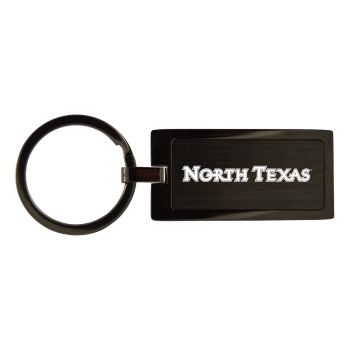 Matte Black Keychain Fob - North Texas Mean Green