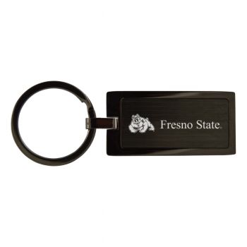 Matte Black Keychain Fob - Fresno State Bulldogs