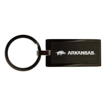 Matte Black Keychain Fob - Arkansas Razorbacks