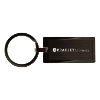 Matte Black Keychain Fob - Bradley Braves