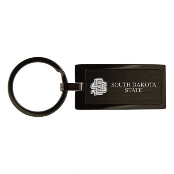 Matte Black Keychain Fob - South Dakota State Jackrabbits