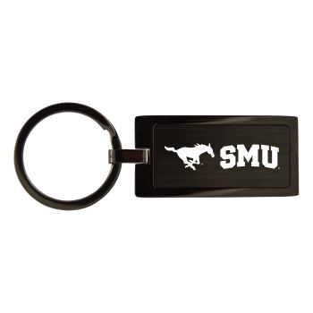 Matte Black Keychain Fob - SMU Mustangs