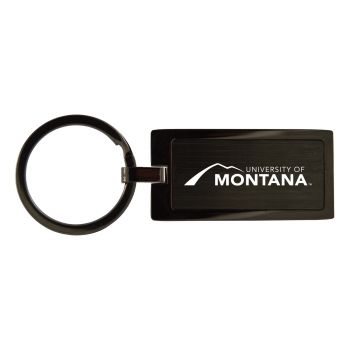Matte Black Keychain Fob - Montana Grizzlies