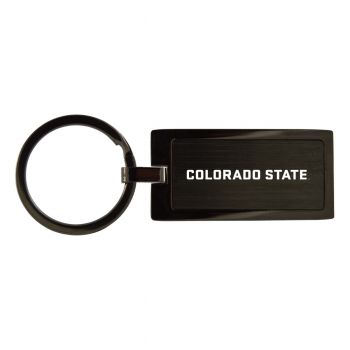 Matte Black Keychain Fob - Colorado State Rams