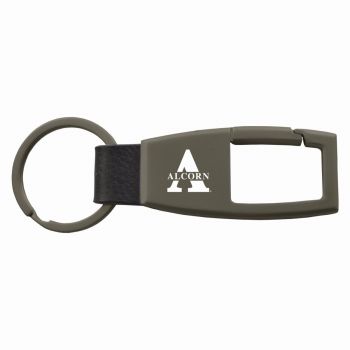 Heavy Duty Gunmetal Keychain - Alcorn State Braves