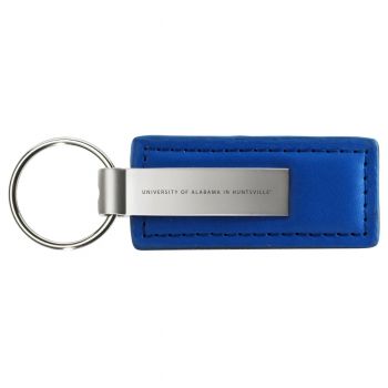 Stitched Leather and Metal Keychain - UAH Chargers