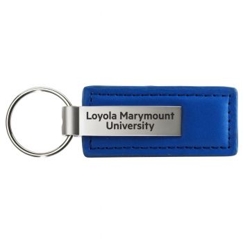Stitched Leather and Metal Keychain - Loyola Marymount Lions