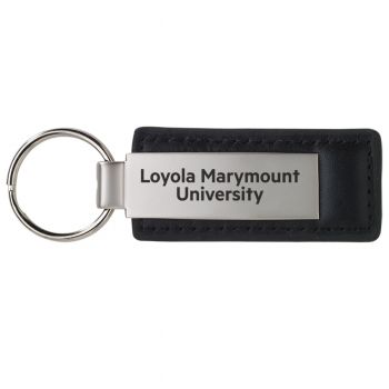 Stitched Leather and Metal Keychain - Loyola Marymount Lions