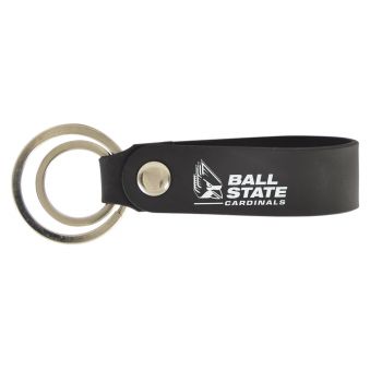 Silicone Keychain Fob - Ball State Cardinals