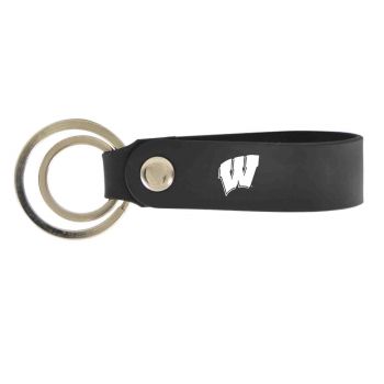 Silicone Keychain Fob - Wisconsin Badgers