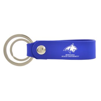 Silicone Keychain Fob - Montana State Bobcats