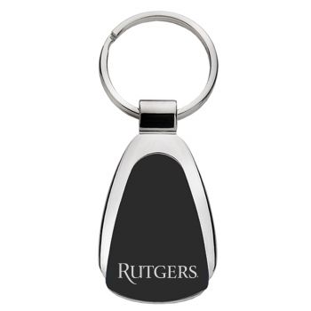 Teardrop Shaped Keychain Fob - Rutgers Knights