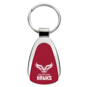 Teardrop Shaped Keychain Fob - Hartford Hawks
