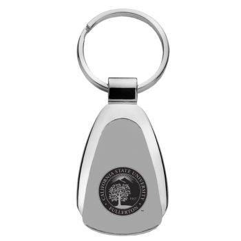 Teardrop Shaped Keychain Fob - Cal State Fullerton Titans