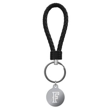 Braided Leather Loop Keychain Fob - Cal State Fullerton Titans