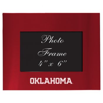 4 x 6  Metal Picture Frame - Oklahoma Sooners