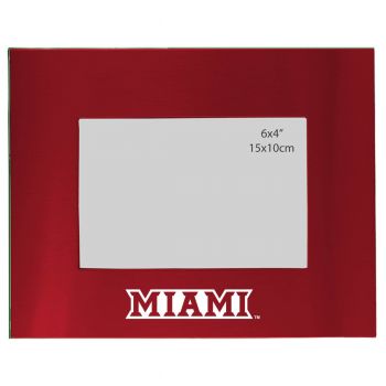 4 x 6  Metal Picture Frame - Miami RedHawks