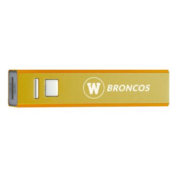 Quick Charge Portable Power Bank 2600 mAh - Western Michigan Broncos