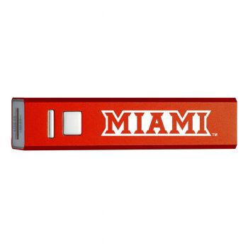 Quick Charge Portable Power Bank 2600 mAh - Miami RedHawks