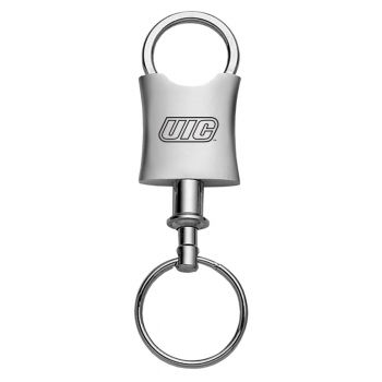 Tapered Detachable Valet Keychain Fob - UIC Flames