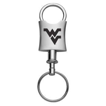 Tapered Detachable Valet Keychain Fob - West Virginia Mountaineers