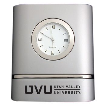 Modern Desk Clock - UVU Wolverines
