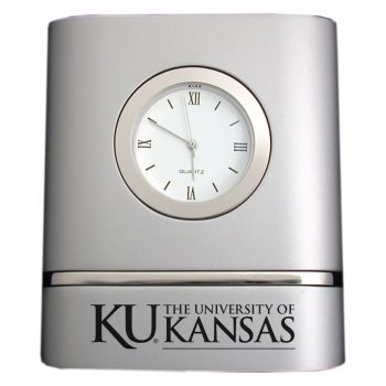 Modern Desk Clock - Kansas Jayhawks