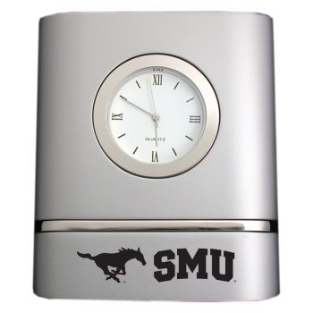 Modern Desk Clock - SMU Mustangs