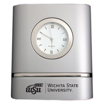 Modern Desk Clock - Wichita State Shocker